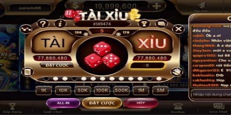 Giới thiệu một vài dữ liệu về game tài xỉu trực tuyến 